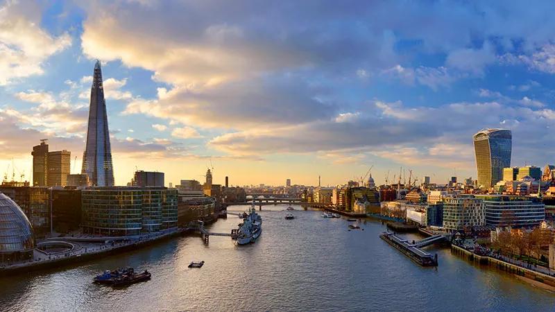 Photo du centre-ville de Londres.
