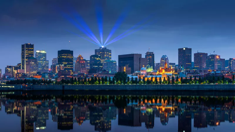 Photo du centre-ville de Montréal.