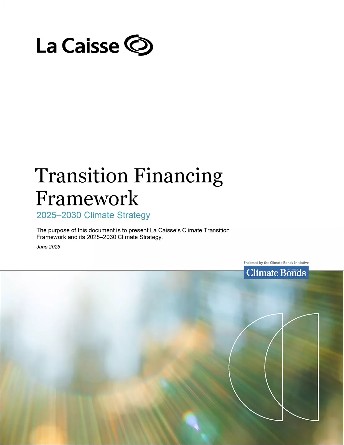 Transition Financing Framework - 2025-2030 Climate Strategy