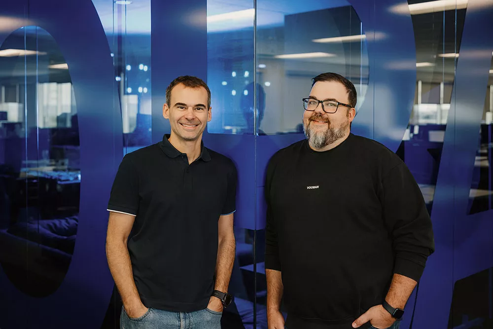 Hugues Foltz, associé et vice-président exécutif et Kevin Moore, président et fondateur, Vooban